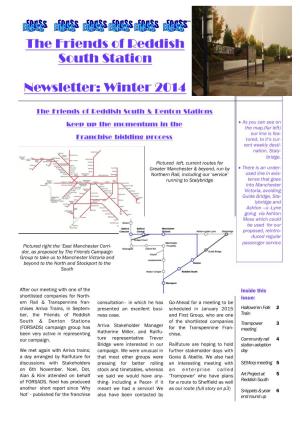 The Friends of Reddish South Station Newsletter