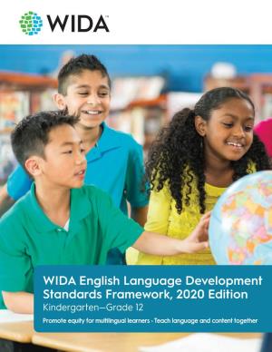 WIDA English Language Development Standards