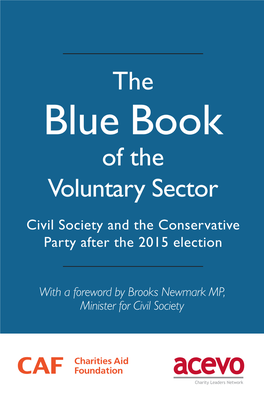 Blue Book Brooks Newmark MP, Minister for Civil Society