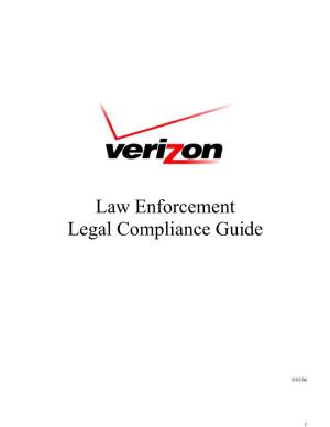 Verizon Subpoena Manual 2006