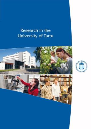 Research in the University of Tartu