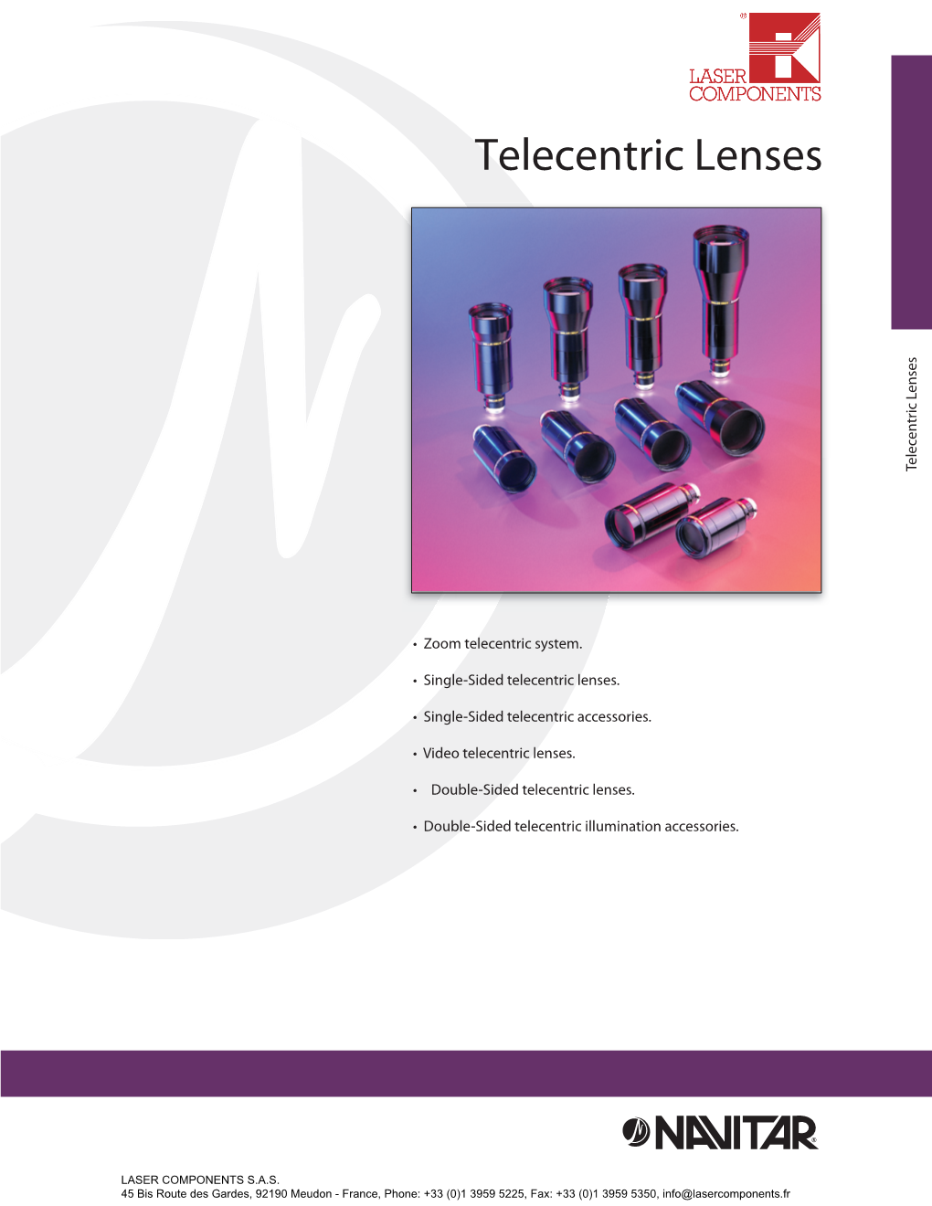 Telecentric Lenses Telecentric Lenses Telecentric