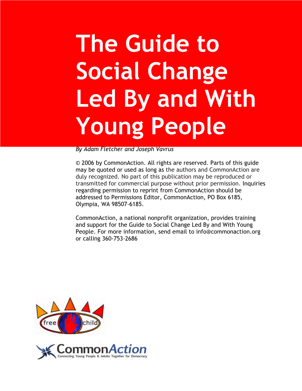 Guide to Social Change Led by and with Young People