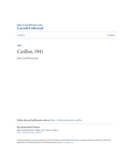 Carillon, 1941 John Carroll University