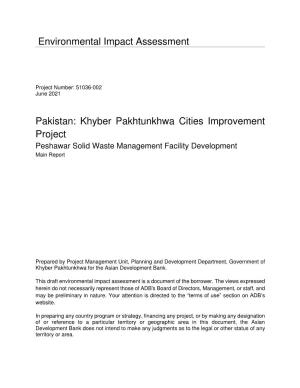 Environmental Impact Assessment Pakistan: Khyber Pakhtunkhwa Cities Improvement Project