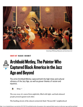 Archibald Motley, the Painter Who Captured Black America in the Jazz Age and Beyond
