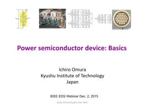 Power Semiconductor Device: Basics