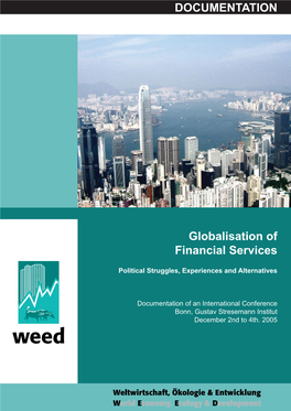 Globalisation of Financial Services DOCUMENTATION