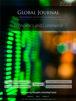 Global Journal of Management and Business Research: B Economics and Commerce