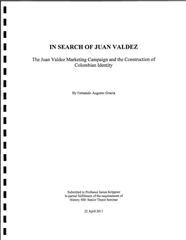 In Search of Juan Valdez