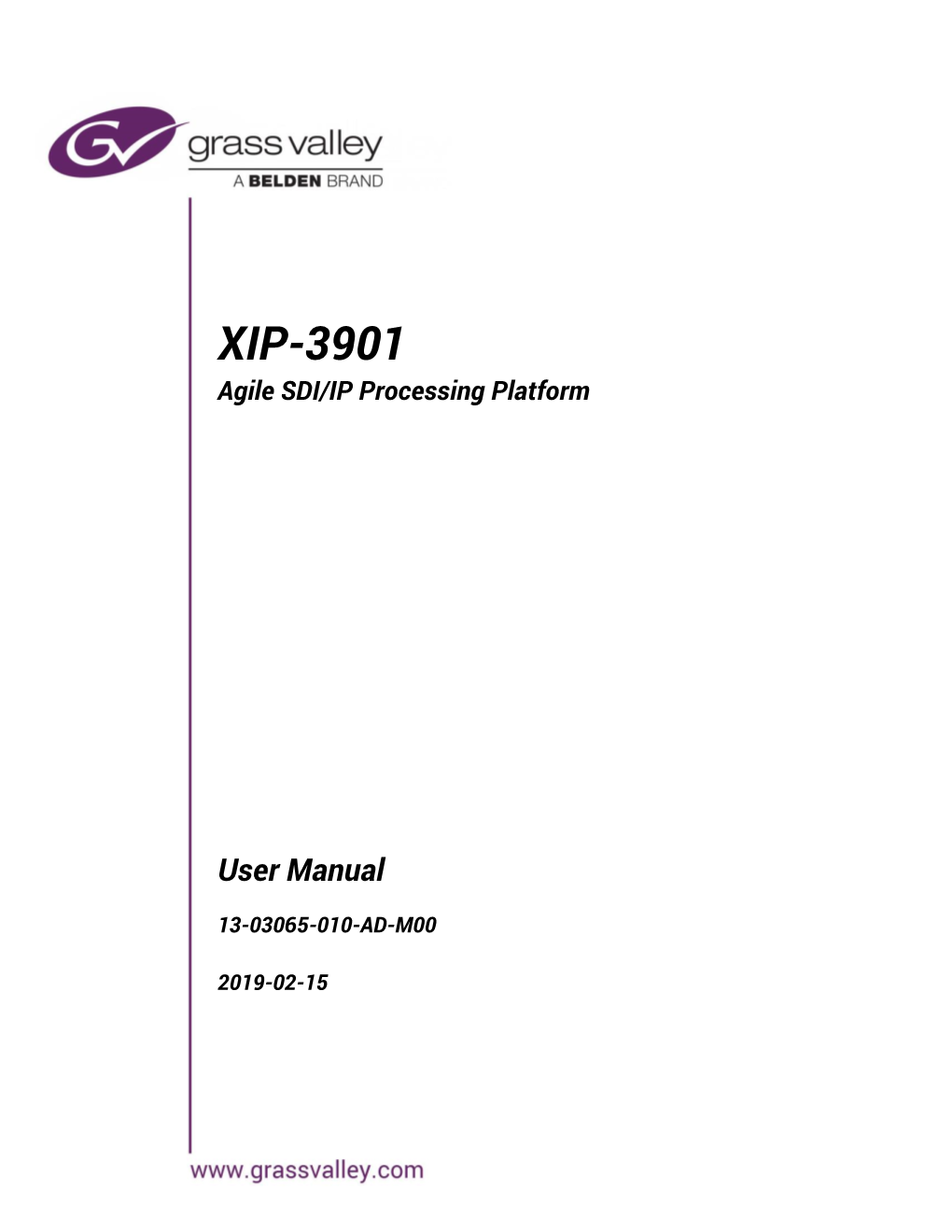 XIP-3901 User Manual