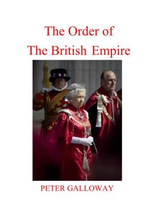 The Order of the British Empire
