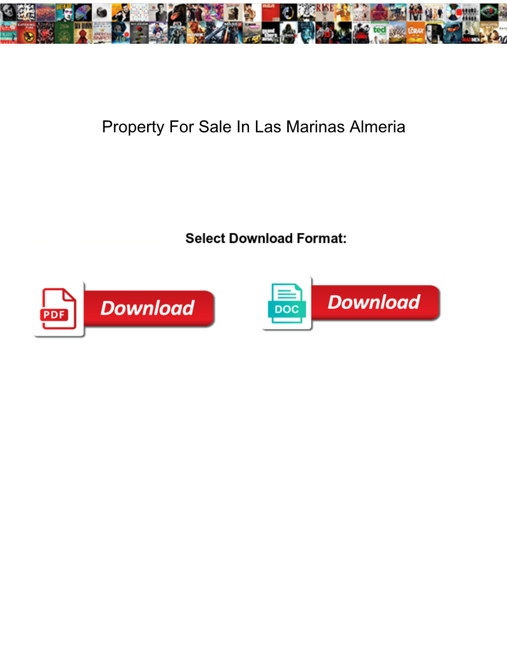 Property for Sale in Las Marinas Almeria