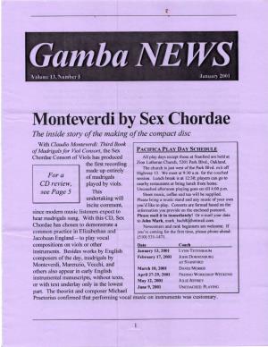 Monteverdi by Sex Chordae
