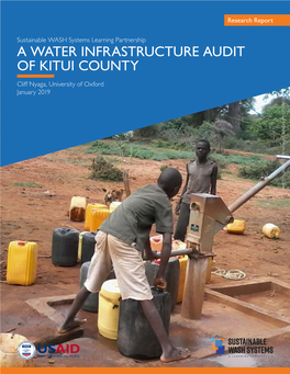 A Water Infrastructure Audit of Kitui County