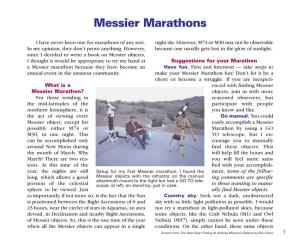 Messier Marathons