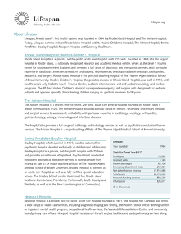 Lifespan 2017 Fact Sheet