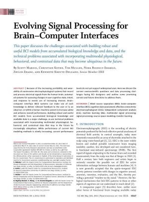 Evolving Signal Processing for Brain–Computer Interfaces