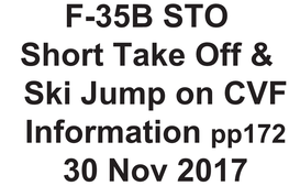 F-35B STO Short Take Off & Ski Jump on CVF Information Pp172 30 Nov
