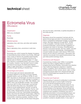 Ectromelia Virus (Mousepox)