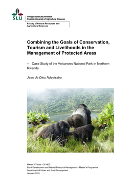 Combining the Goals of Conservation, Tourism and Livelihoods in the Management of Protected Areas