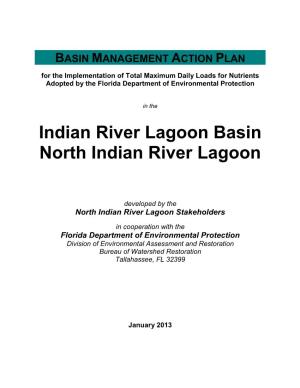North Indian River Lagoon BMAP Was Completed in September 2012; And
