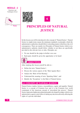 6 Principles of Natural Justice