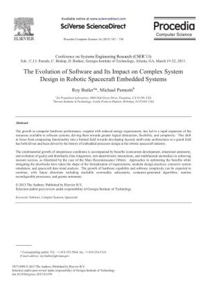 The Evolution of Software and Its Impact on Complex System Design in Robotic Spacecraft Embedded Systems