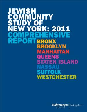 Jewish Community Study of New York 2011