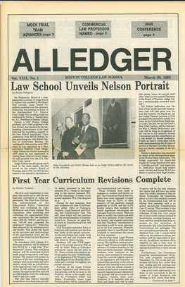 Law School Unveils Nelson Portrait