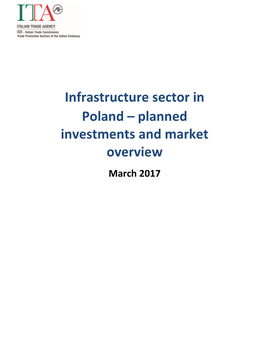 Infrastructure Sector in Poland – Planned Investments and Market