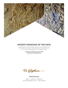 Ancient Kingdoms of the Maya