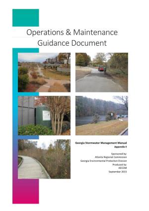 Operations & Maintenance Guidance Document