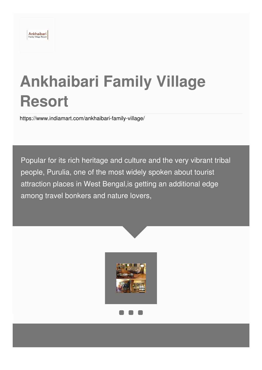 Ankhaibari Family Village Resort