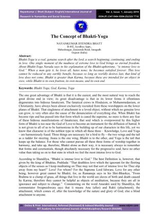 The Concept of Bhakti-Yoga