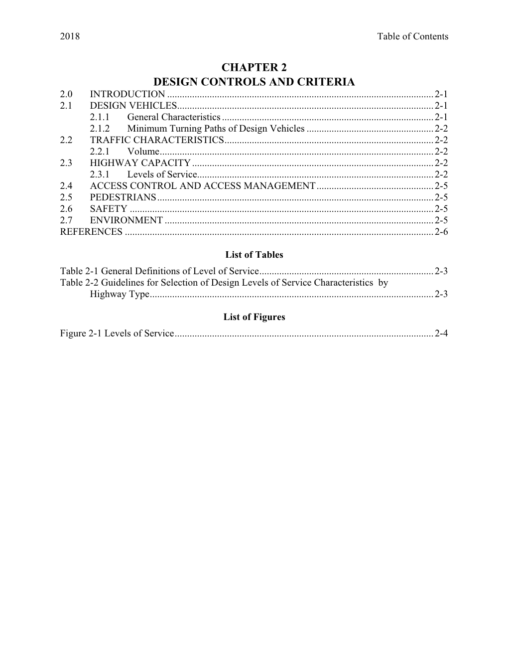 Chapter 2 Design Controls and Criteria 2.0 Introduction