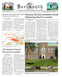 Honour Society Members Dead Following Duel