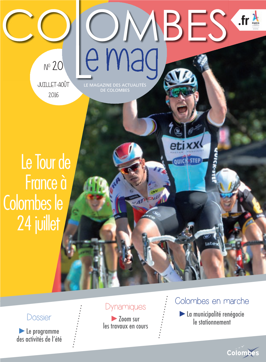 Le Tour De France À Colombes Le 24 Juillet
