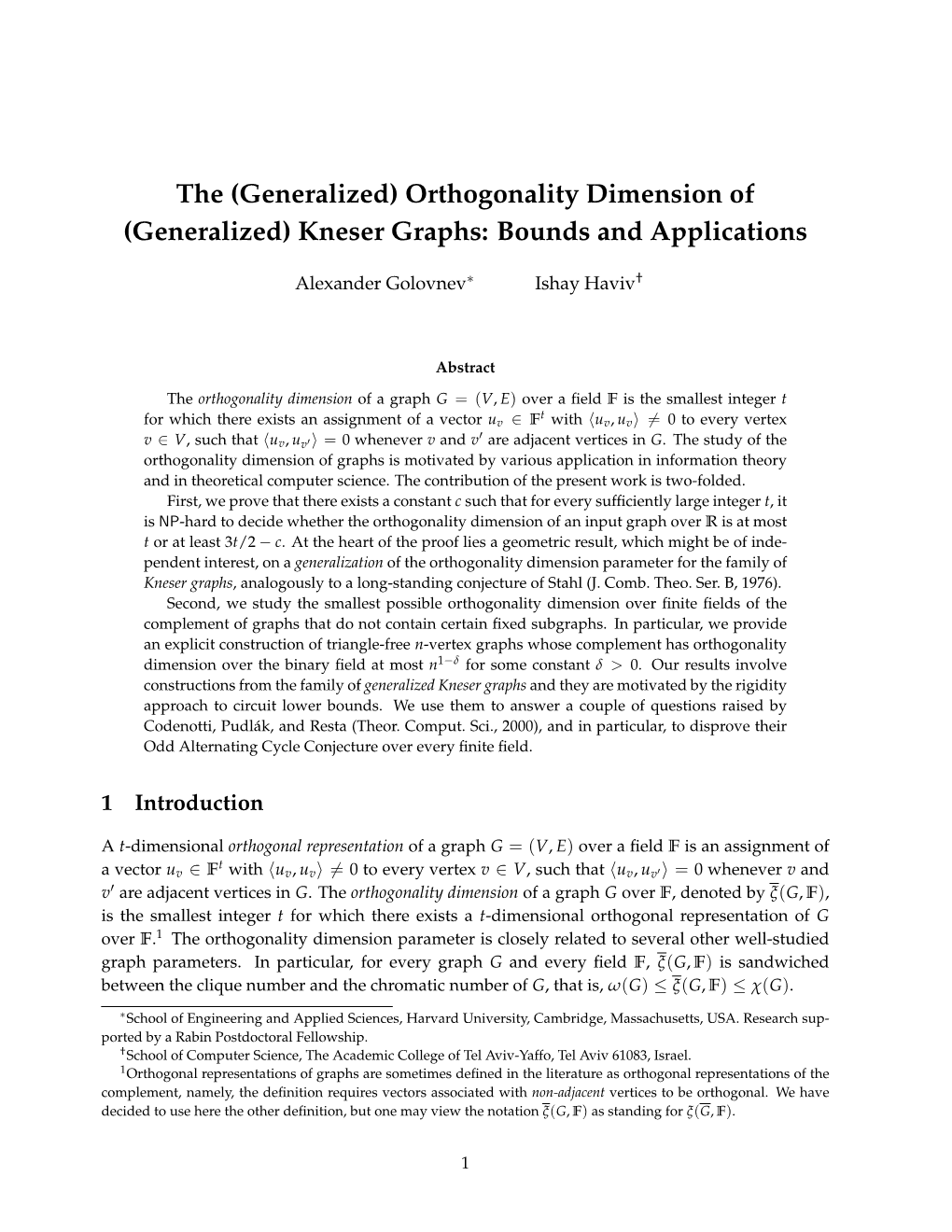 Kneser Graphs: Bounds and Applications