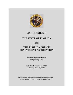 AGREEMENT the STATE of FLORIDA and the FLORIDA