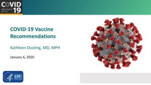 COVID-19 Vaccine Recommendations