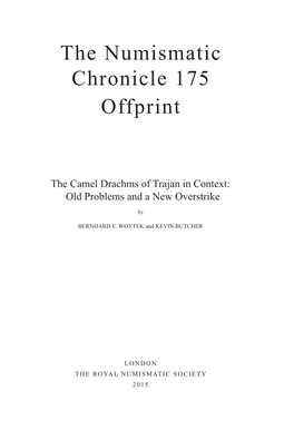 The Numismatic Chronicle 175 Offprint