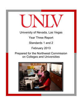 University of Nevada, Las Vegas Year Three Report Standards 1 and 2