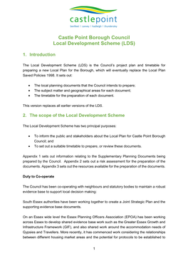 Castle Point Borough Council Local Development Scheme (LDS)