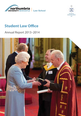 Student Law Office Annual Report 2013–2014 Welcome to the Student Law Office