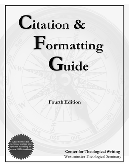 Citation & Formatting Guide