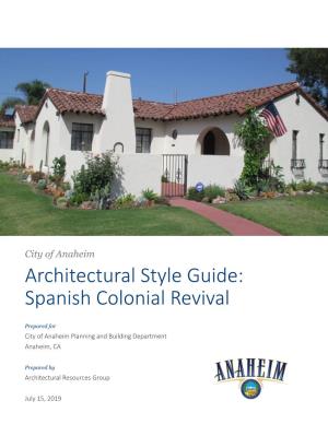 Architectural Style Guide: Spanish Colonial Revival