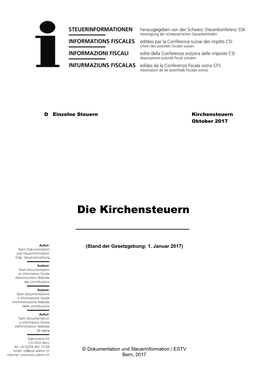 Die Kirchensteuern