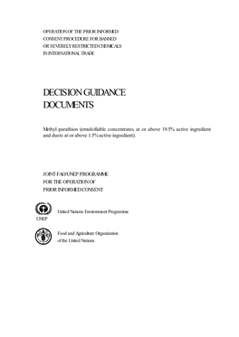 Decision Guidance Documents