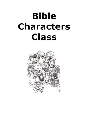 Bible Characters Class